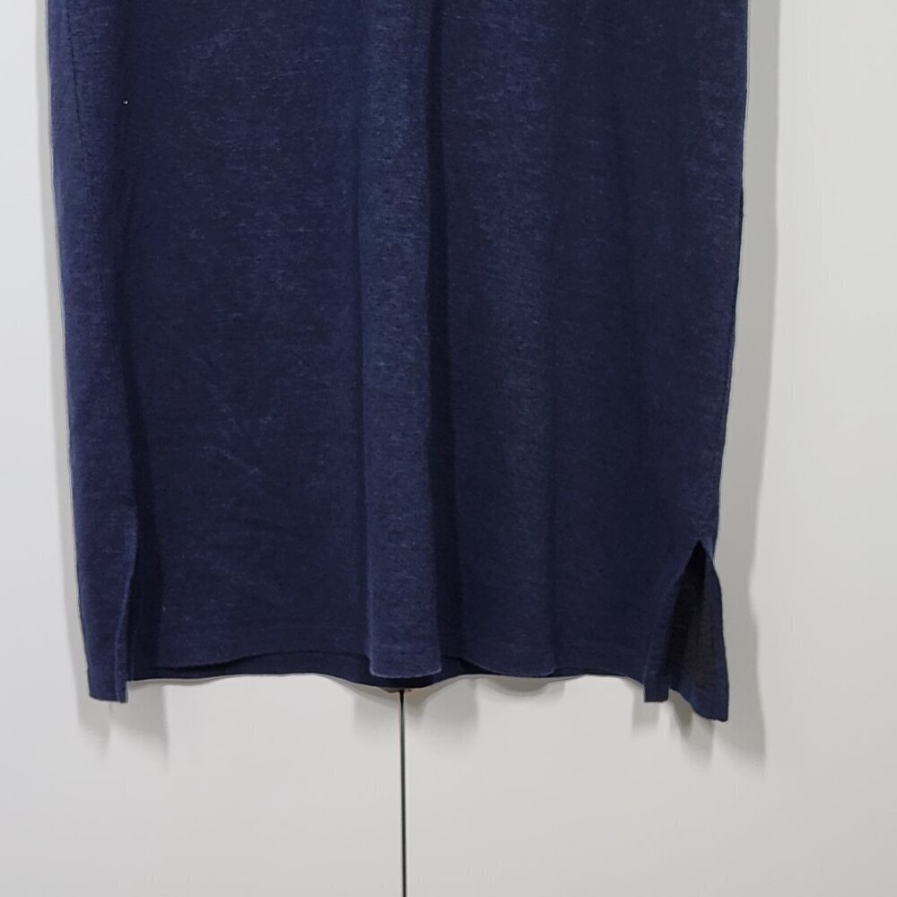 Tory Burch Liliana Soutache Linen Dress Size M Blue - Picture 2 of 7